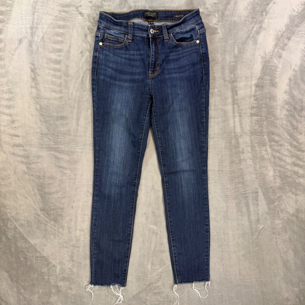 Judy Blue Skinny Fit Jeans Women's Size 5/27 Blue Dark Wash Denim Pants